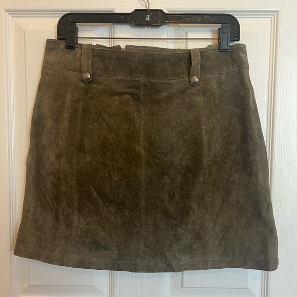 NWOT Blank NYC Suede Zip Miniskirt - Picture 2 of 7